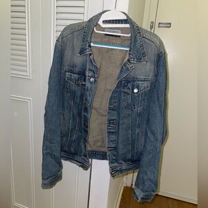 Slightly distressed jean jacket